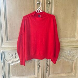 Anthropologie red cashmere sweater ❤️